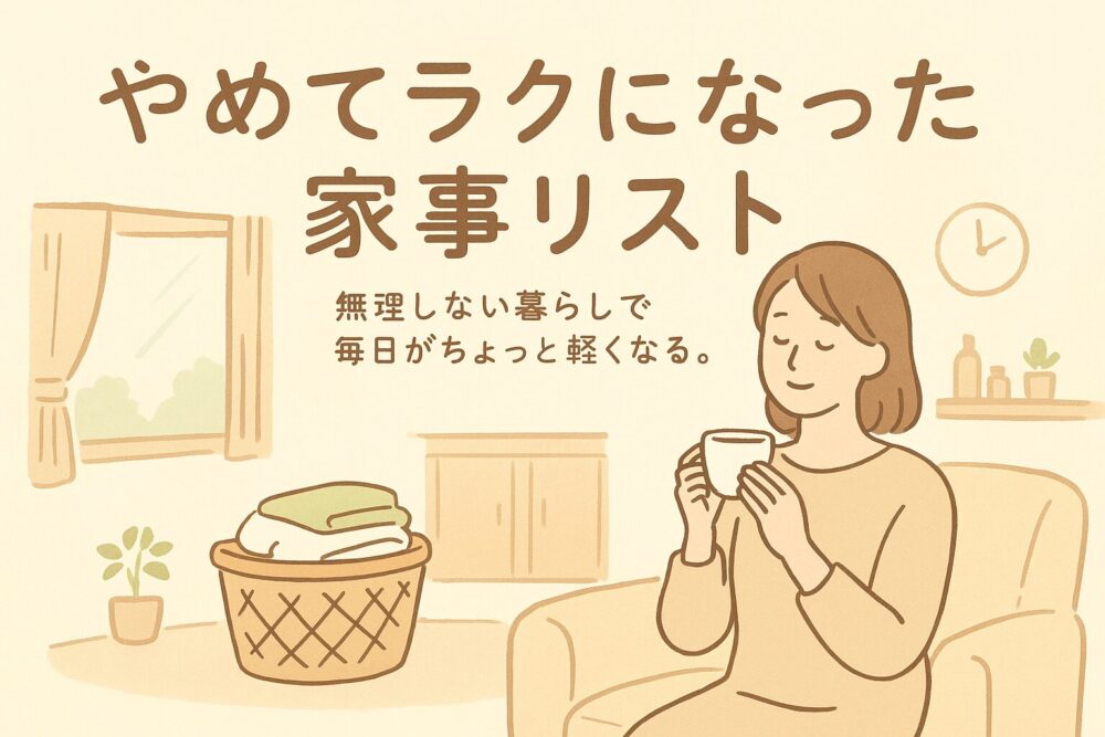 やめてラクになった家事リスト
